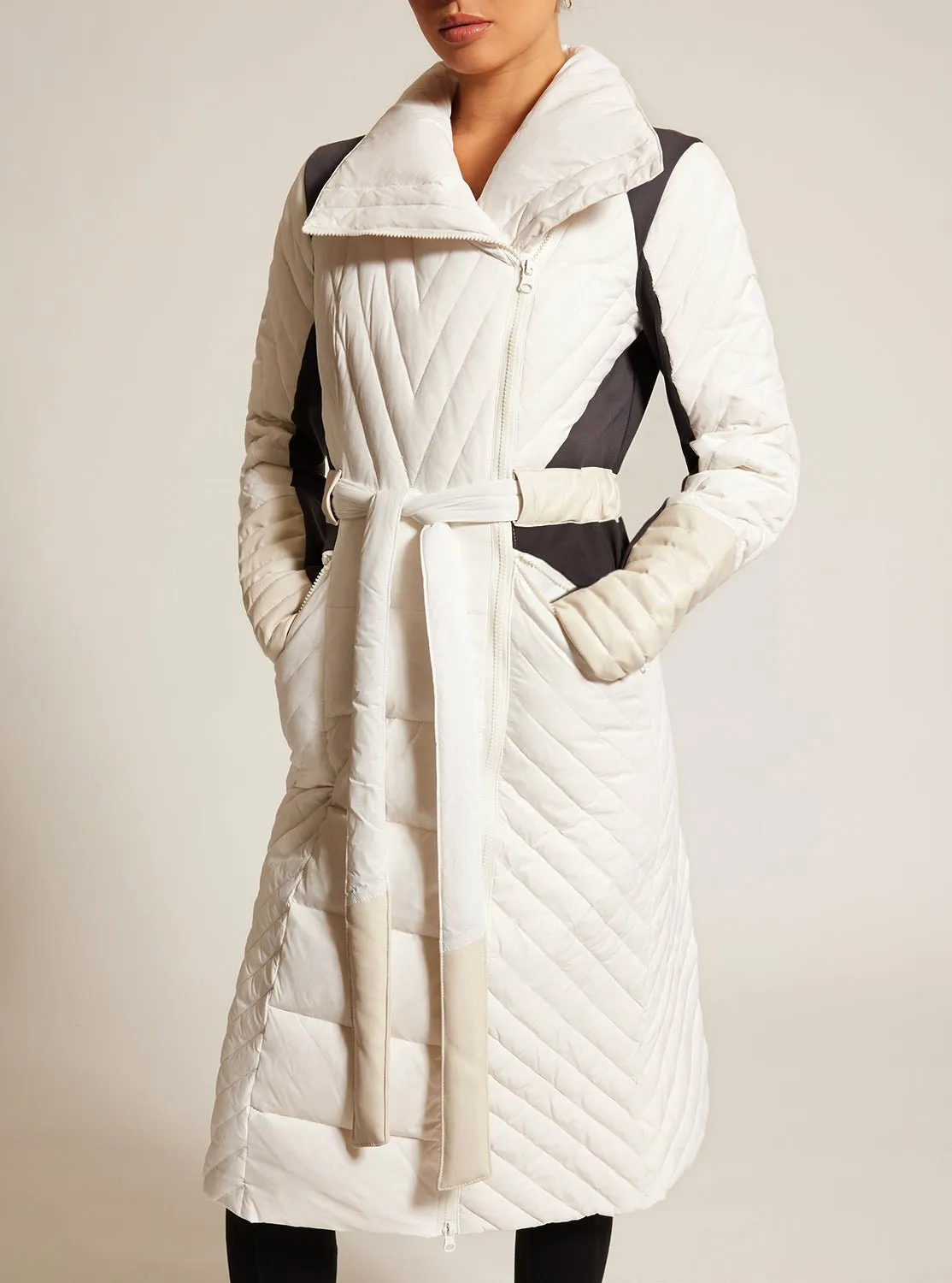 Motion Panel Down Filled Maxi Coat - FINAL SALE