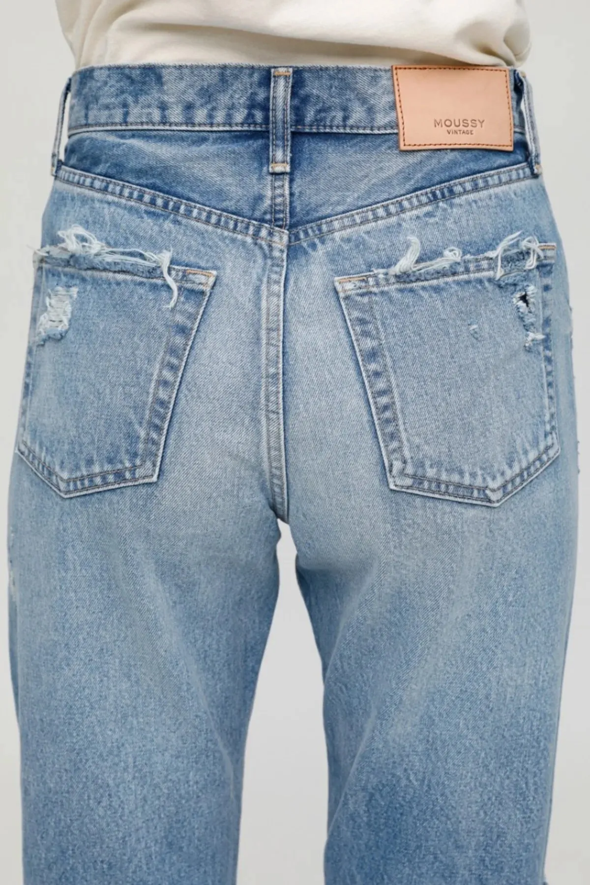 Moussy Denim - MV Odessa Wide Straight in BLU 110
