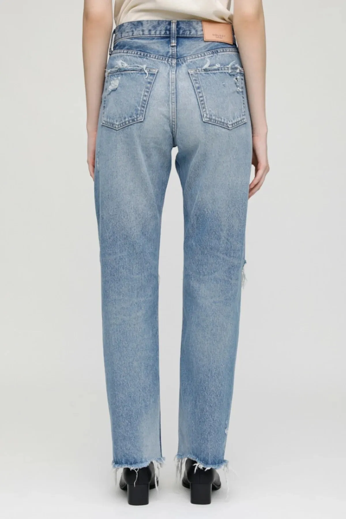 Moussy Denim - MV Odessa Wide Straight in BLU 110