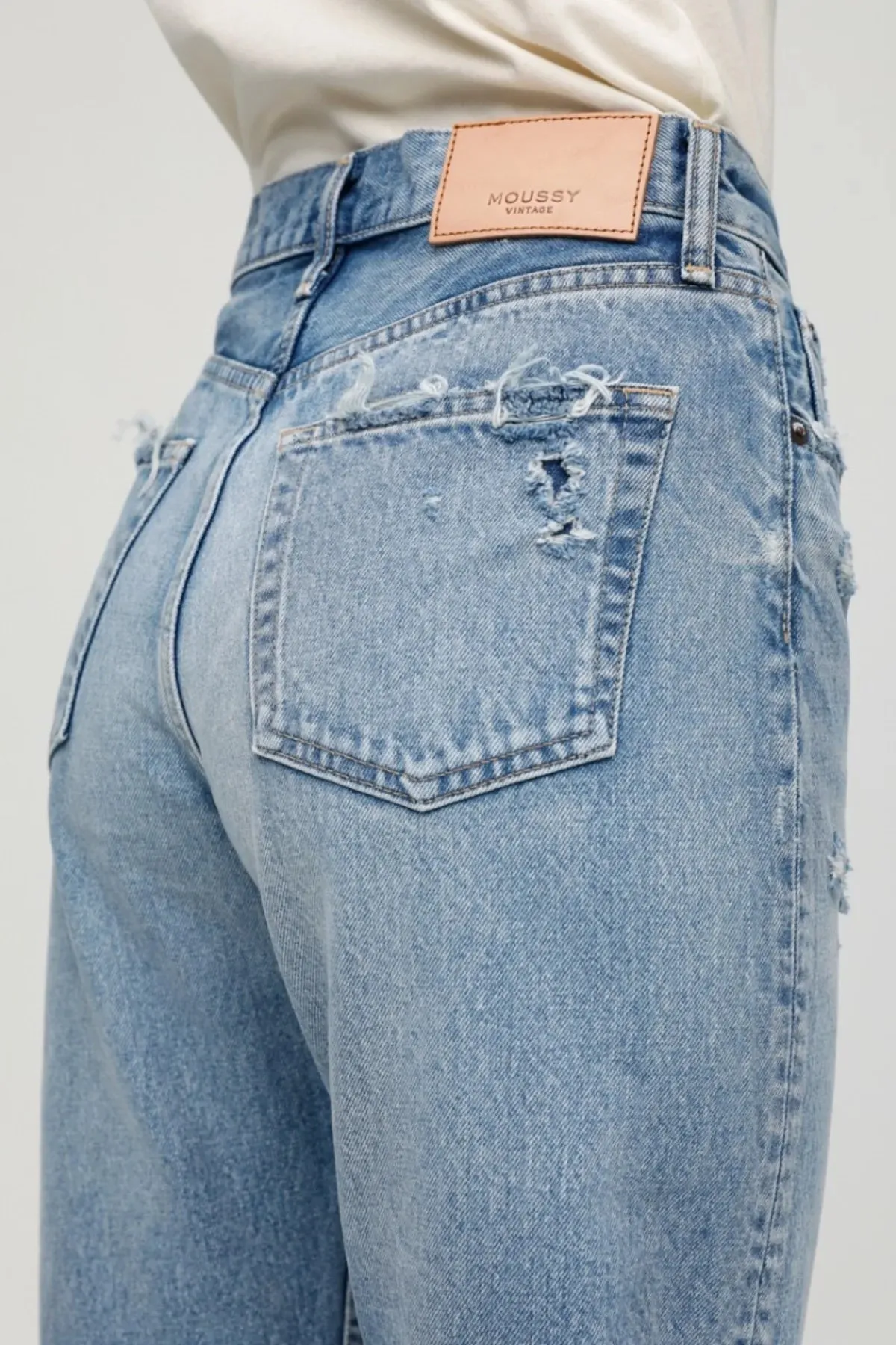 Moussy Denim - MV Odessa Wide Straight in BLU 110