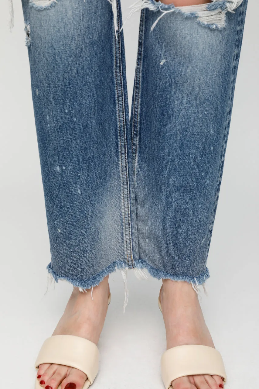 Moussy - MV Odessa Wide Straight in Dark Blue