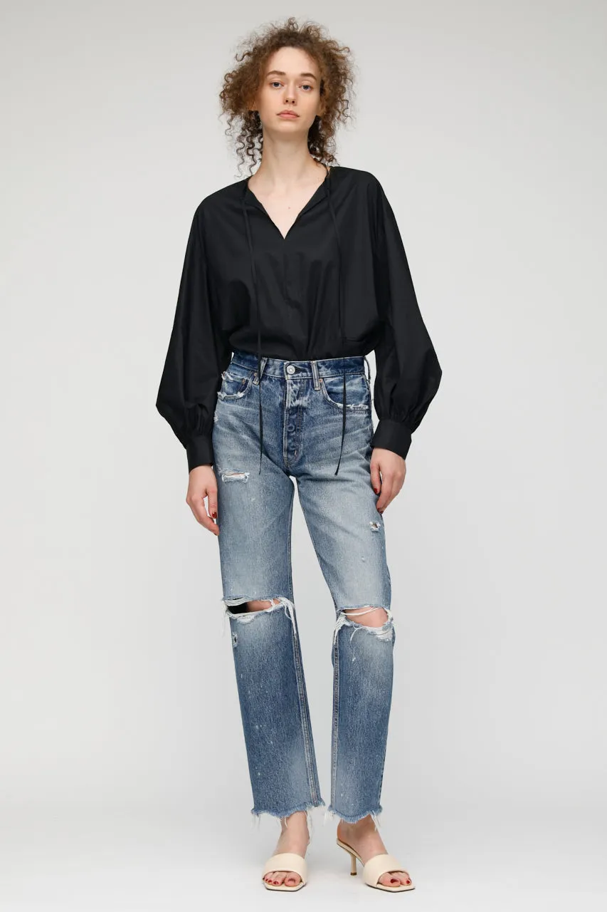 Moussy - MV Odessa Wide Straight in Dark Blue