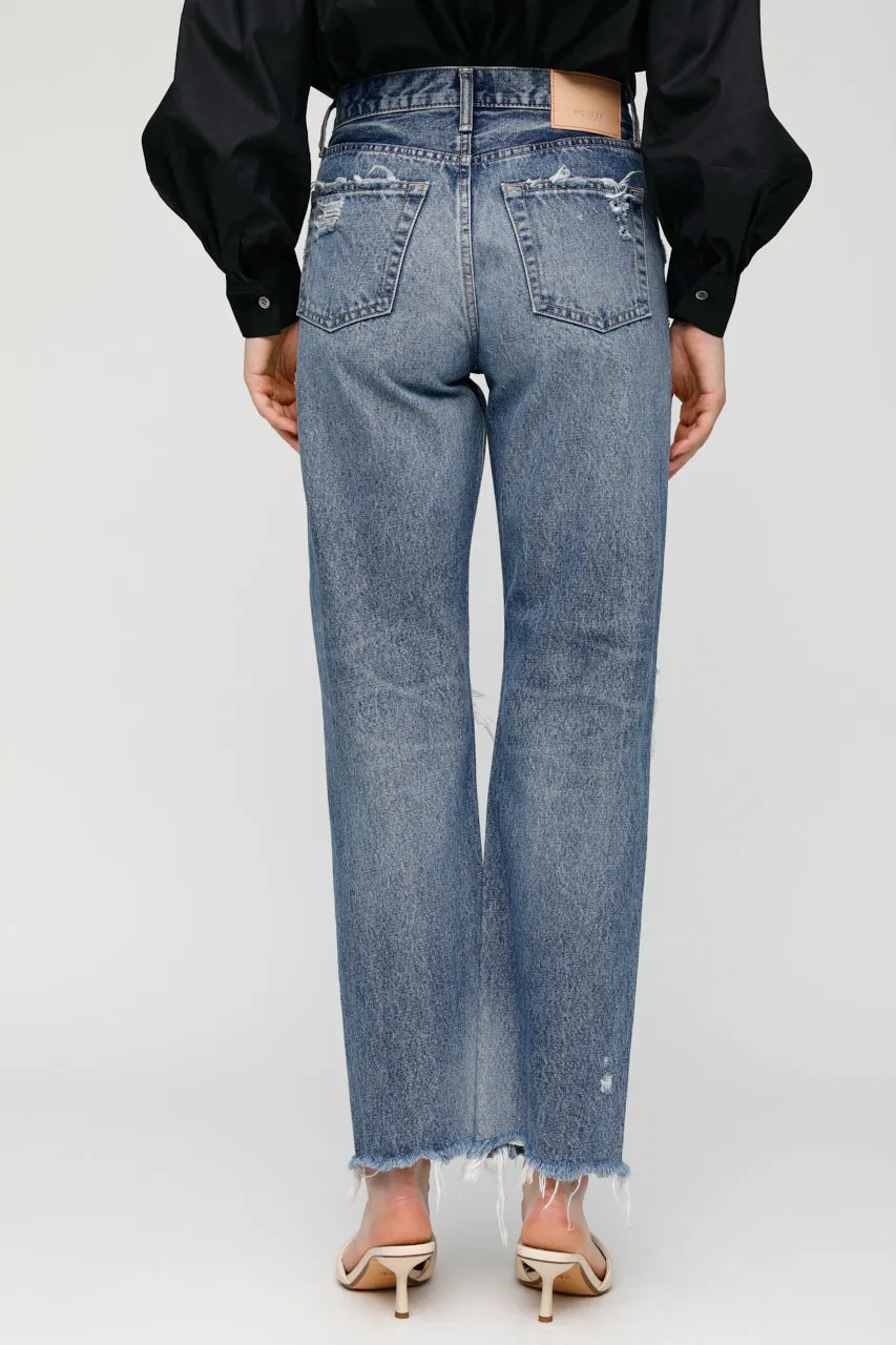 Moussy - MV Odessa Wide Straight in Dark Blue