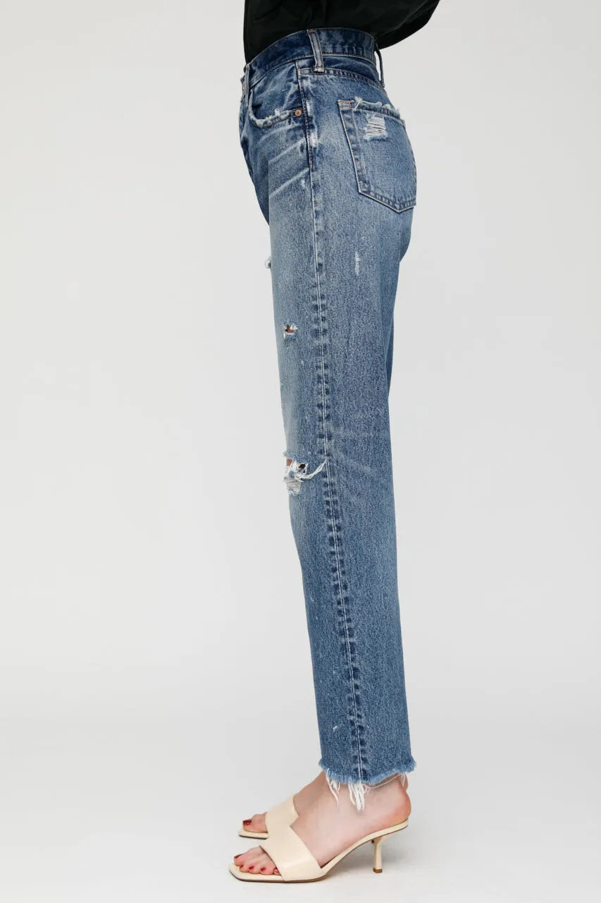 Moussy - MV Odessa Wide Straight in Dark Blue