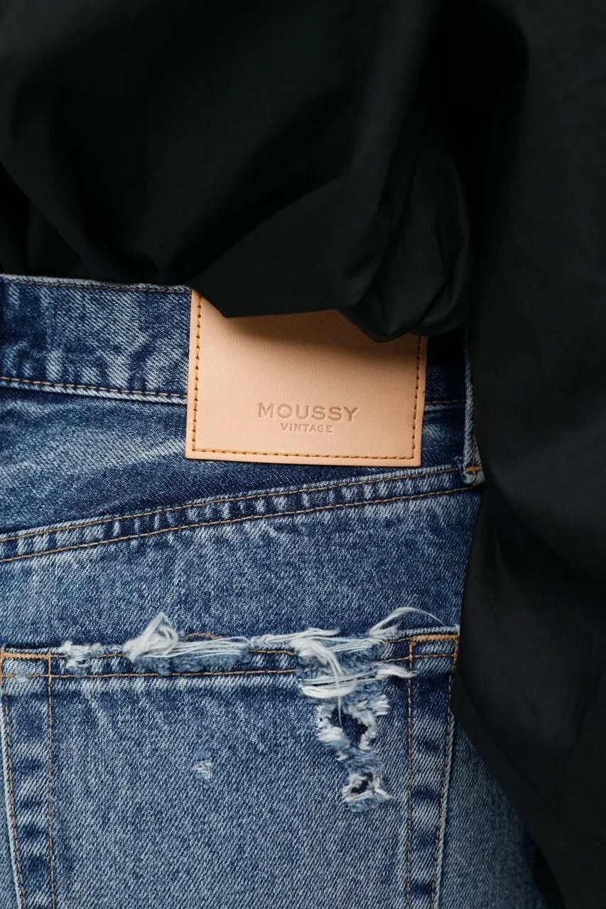Moussy - MV Odessa Wide Straight in Dark Blue