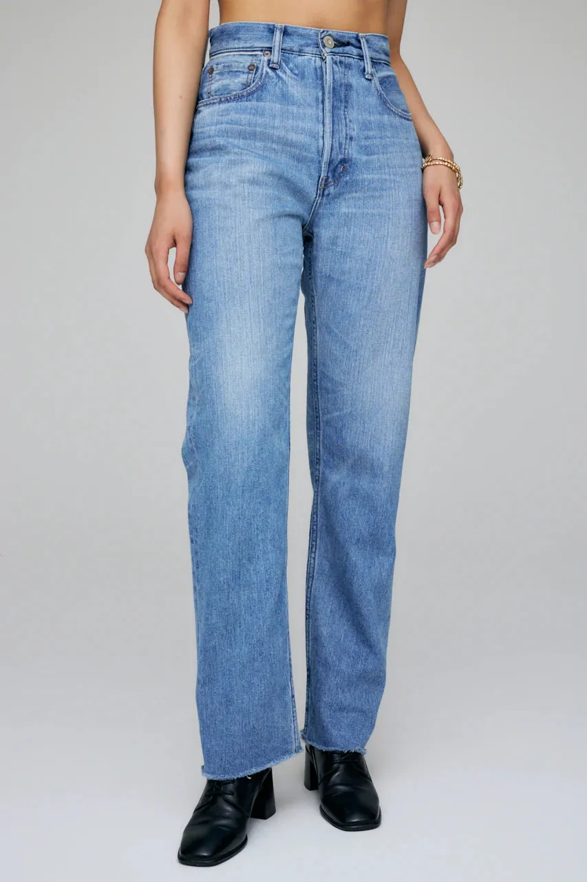 Moussy - MV Olivia Wide Straight in Blue