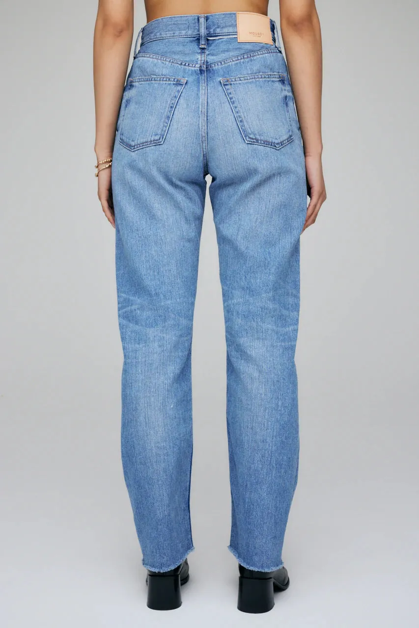 Moussy - MV Olivia Wide Straight in Blue
