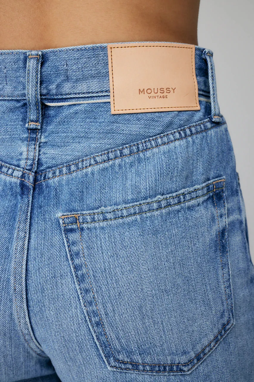 Moussy - MV Olivia Wide Straight in Blue