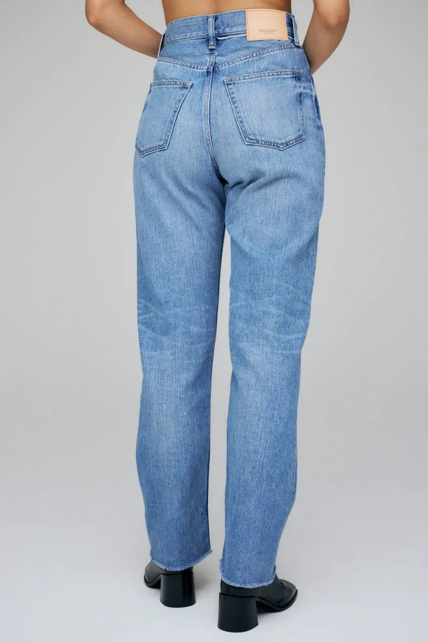Moussy - MV Olivia Wide Straight in Blue