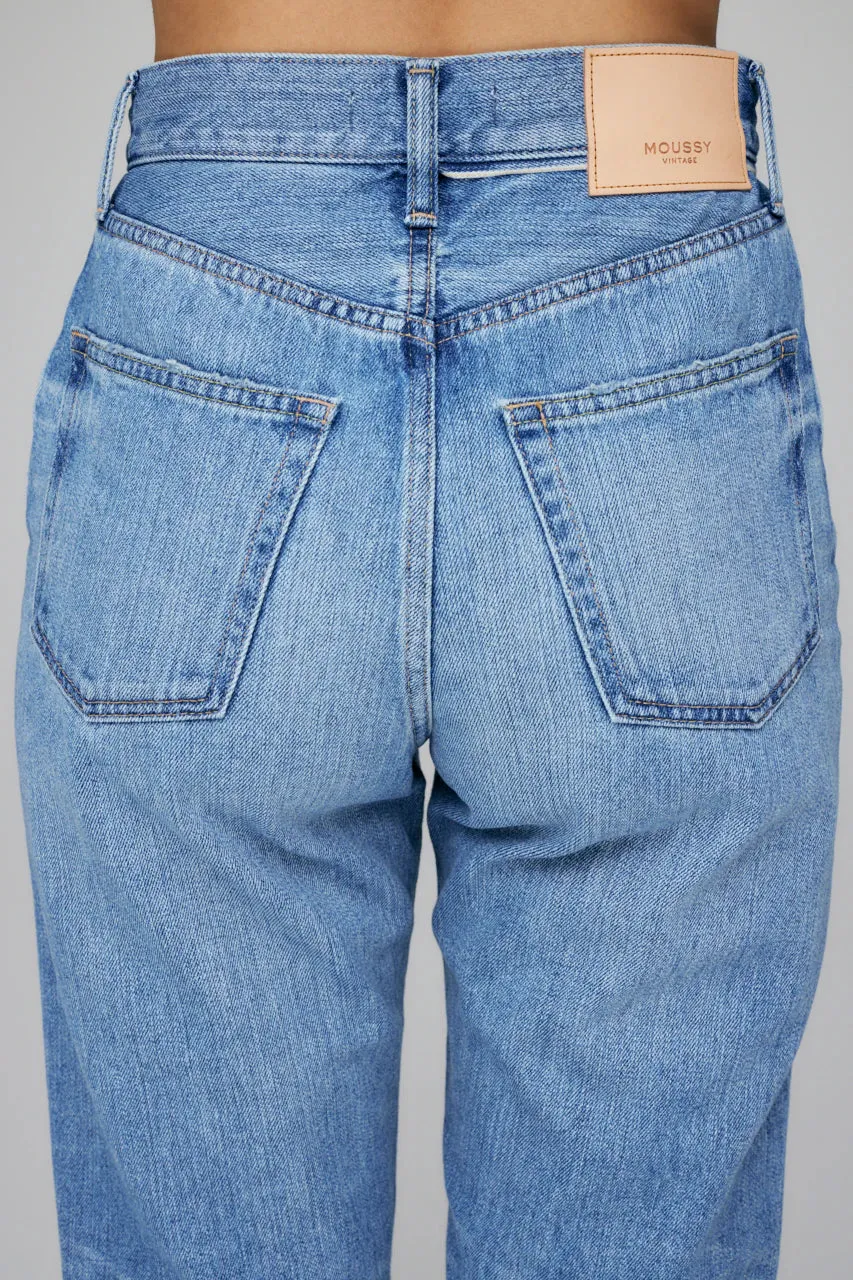 Moussy - MV Olivia Wide Straight in Blue