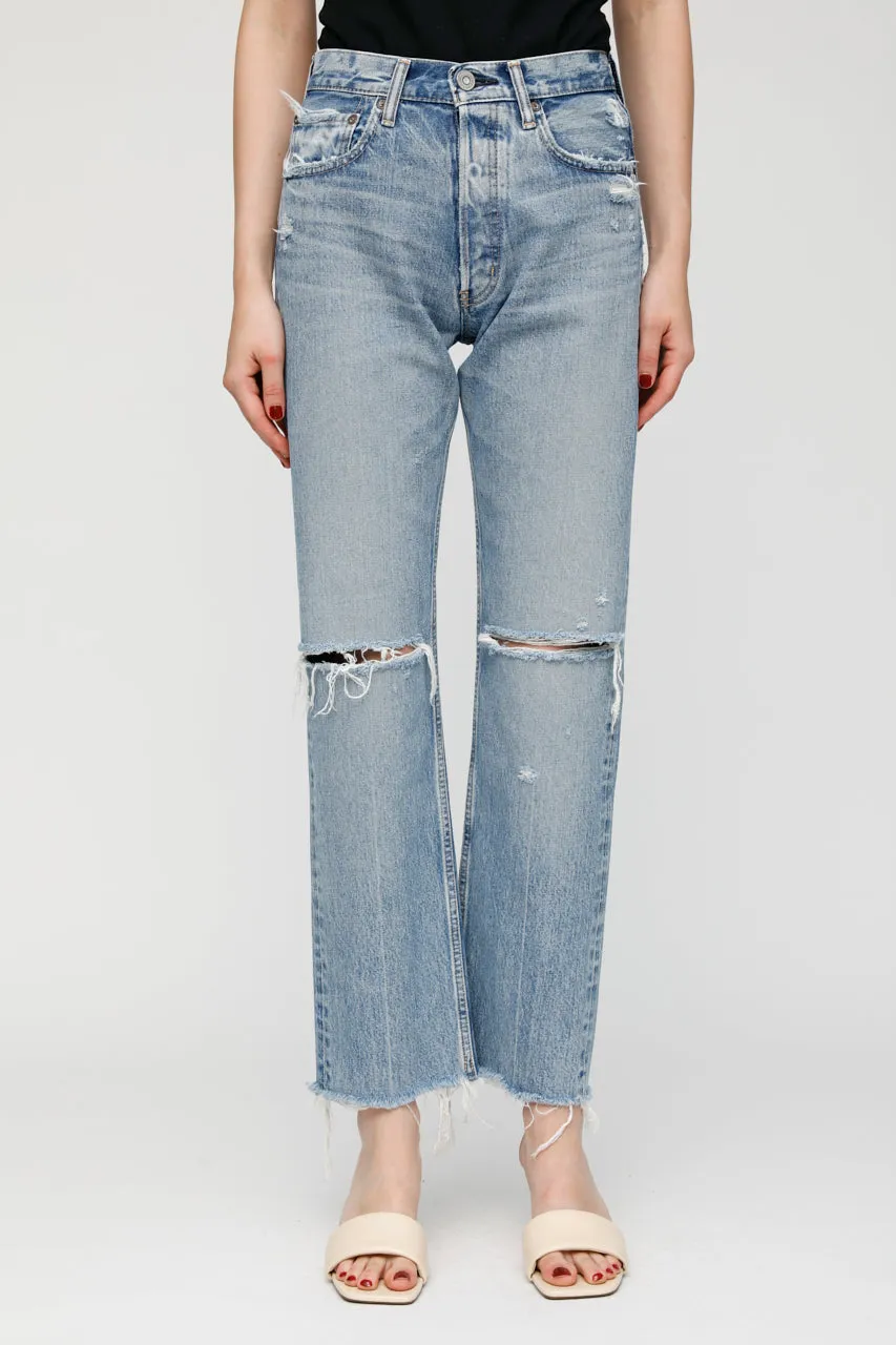Moussy - MV Viola Wide Straight in Light Blue