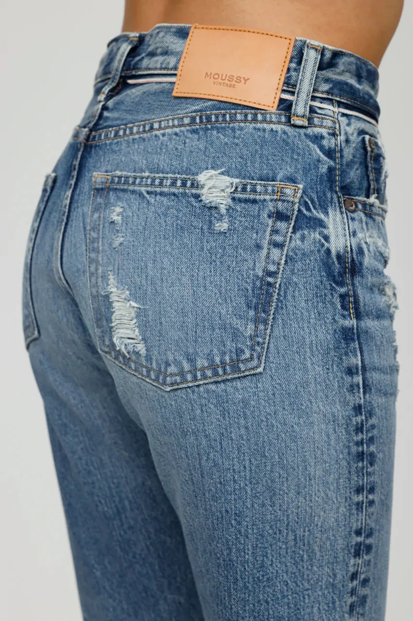 Moussy - Plymouth Straight in Blue