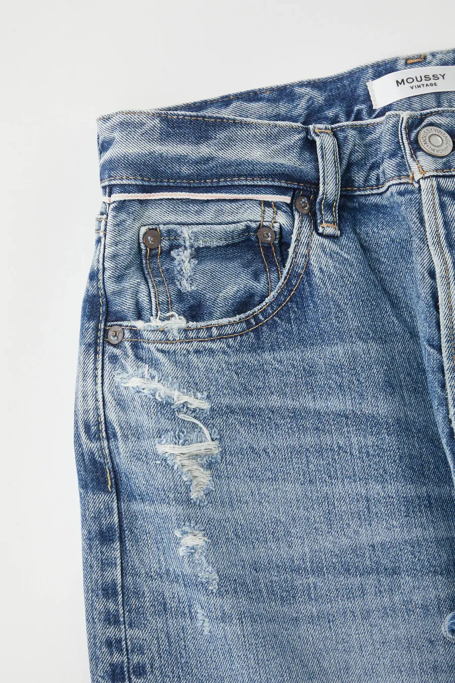 Moussy - Plymouth Straight in Blue