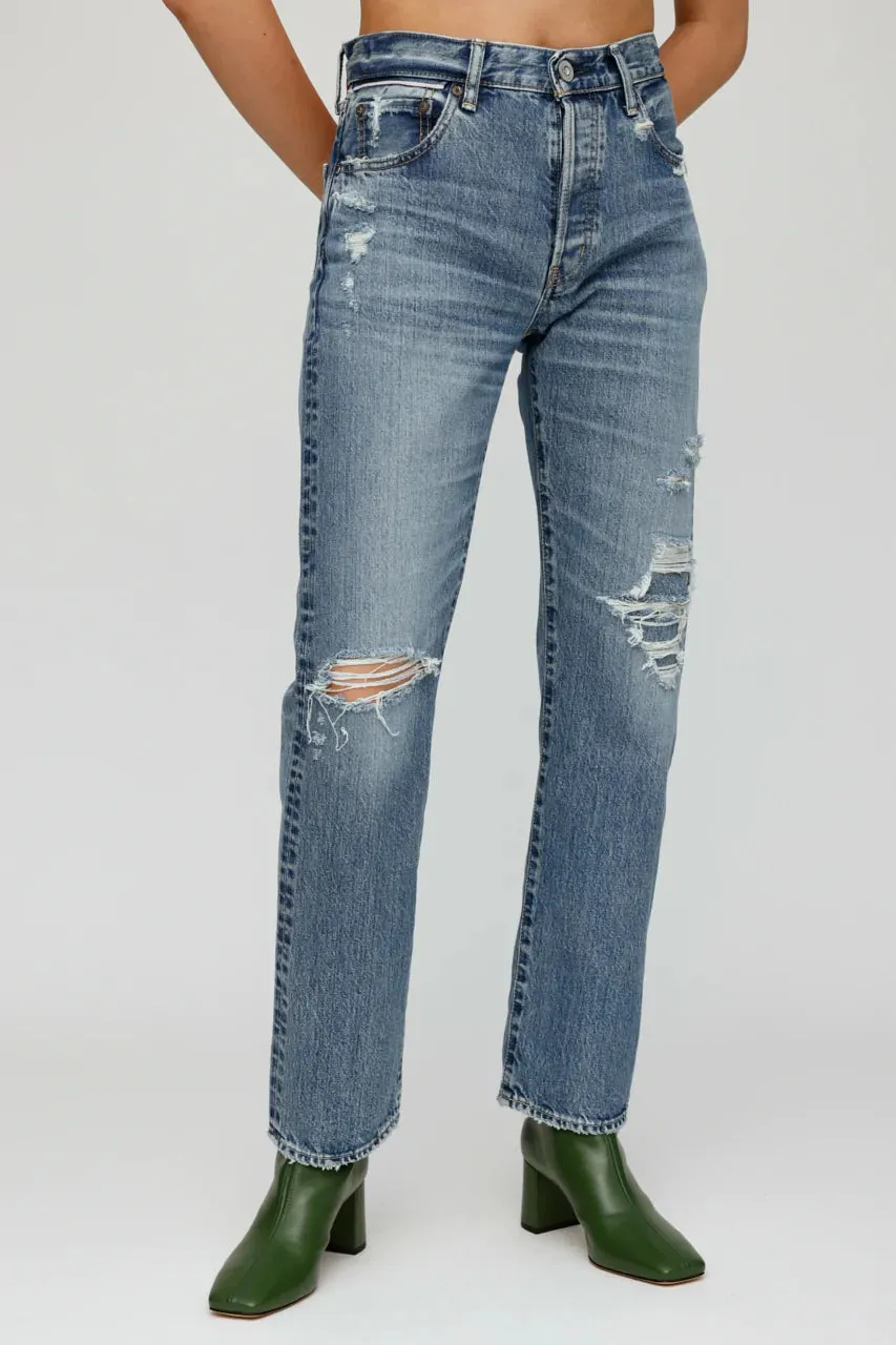 Moussy - Plymouth Straight in Blue
