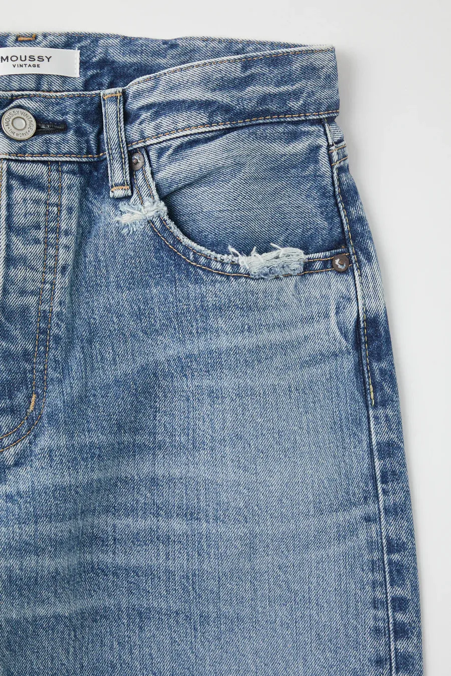 Moussy - Plymouth Straight in Blue