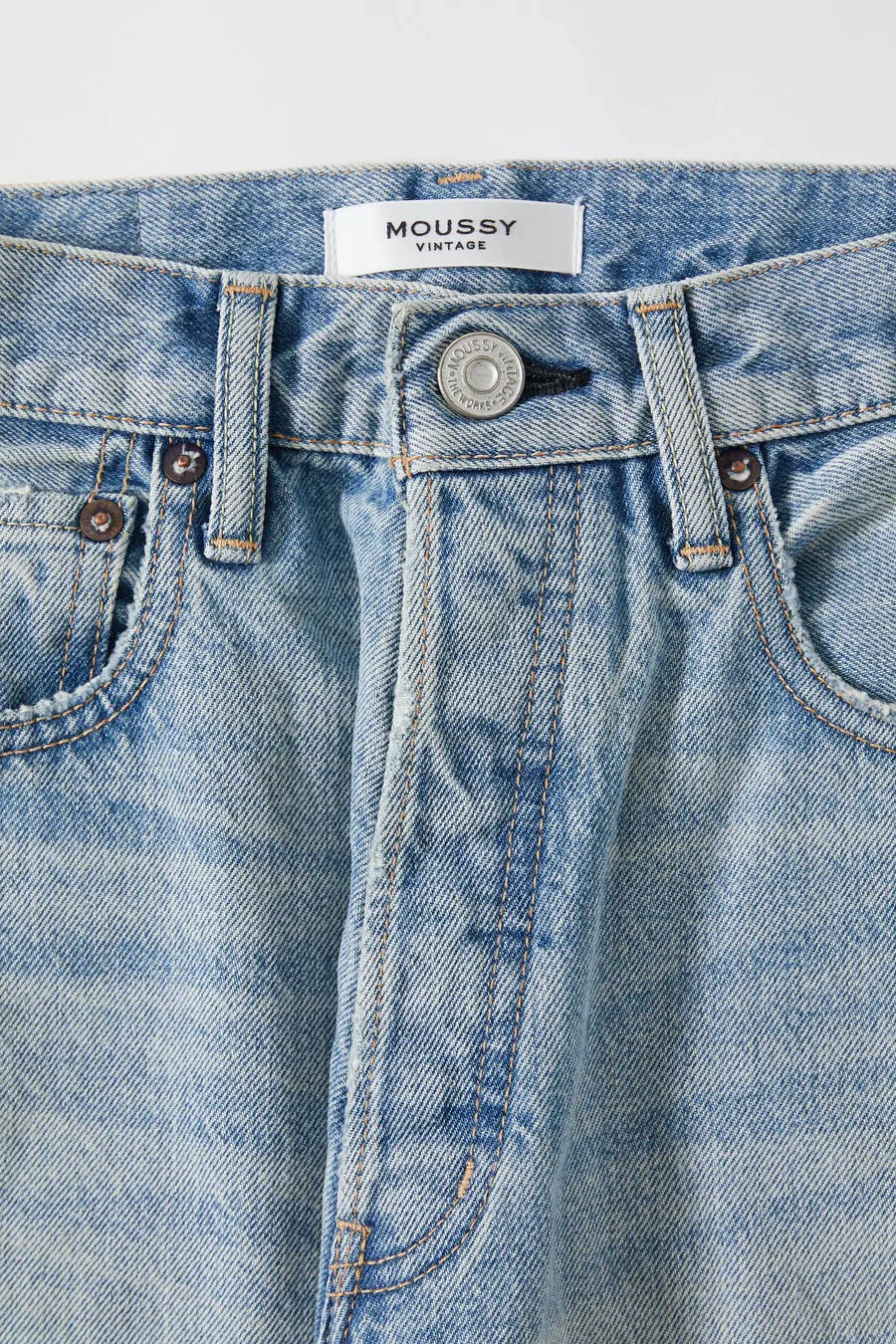 Moussy - Tifton Wide Straight in Light Blue