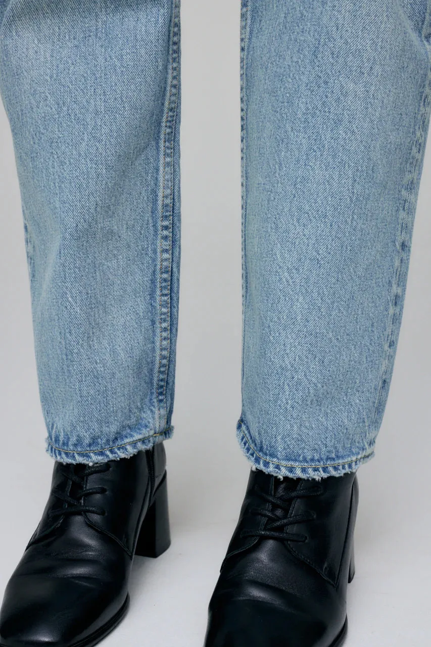 Moussy - Tifton Wide Straight in Light Blue