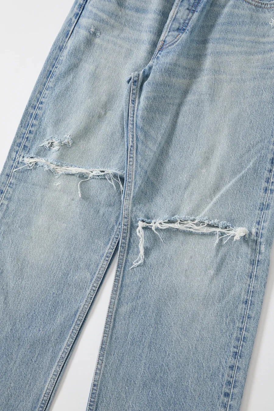 Moussy - Tifton Wide Straight in Light Blue