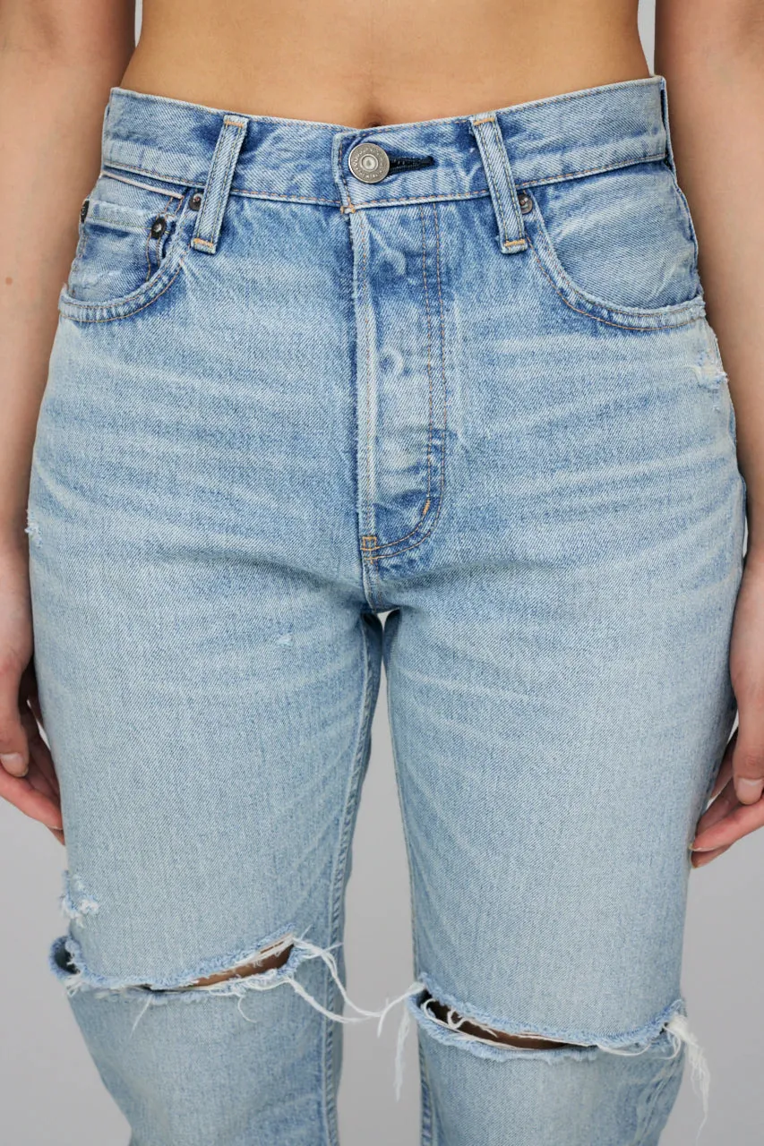 Moussy - Tifton Wide Straight in Light Blue