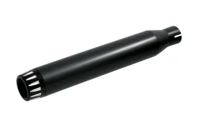 Muffler Rage Black / Black End-Cap 70mm Diameter - Highway Hawk H65-9404