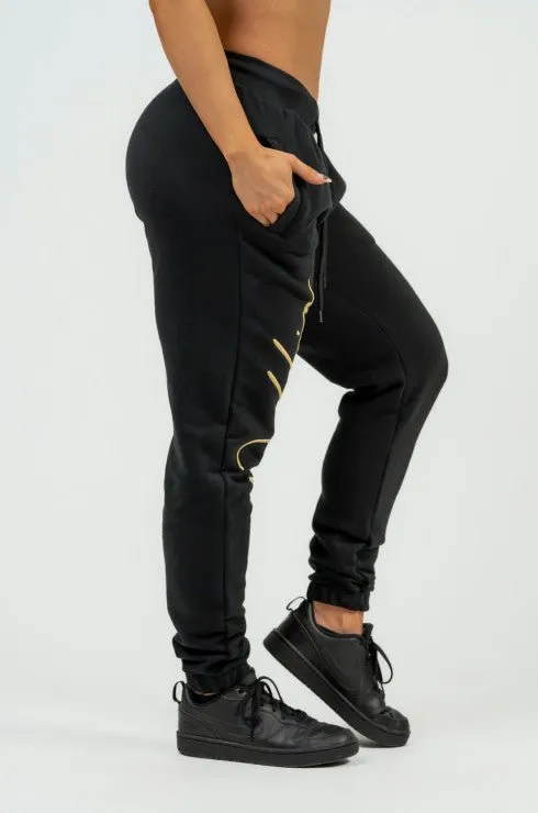 Nebbia High-Waist Joggers Intense Signature - Black/Gold
