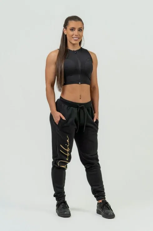 Nebbia High-Waist Joggers Intense Signature - Black/Gold