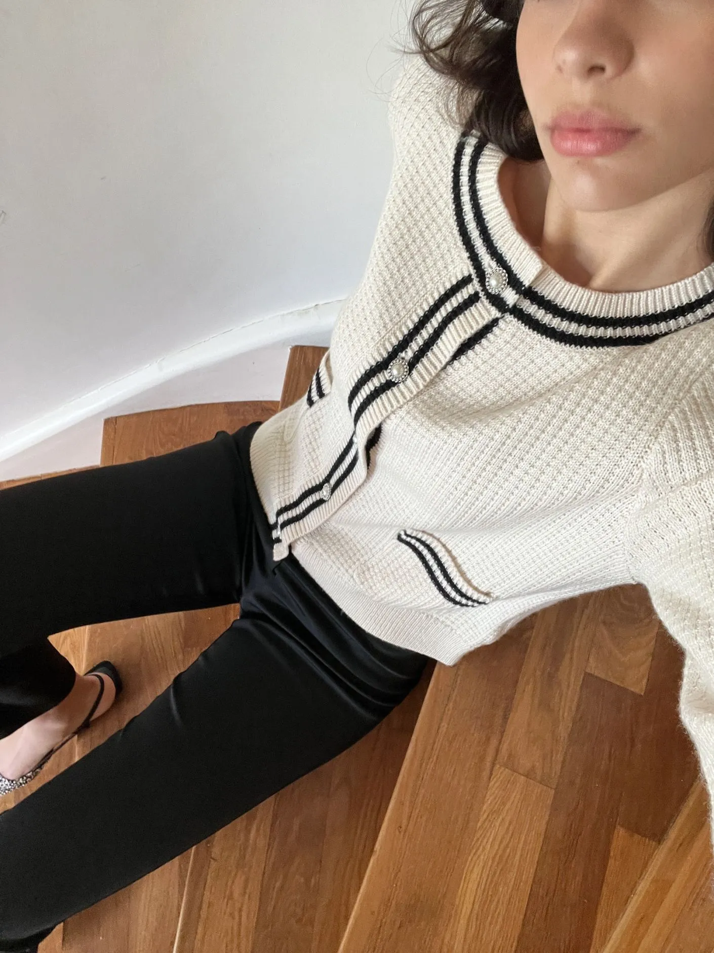 Neo Noir Tilda cardigan off-white