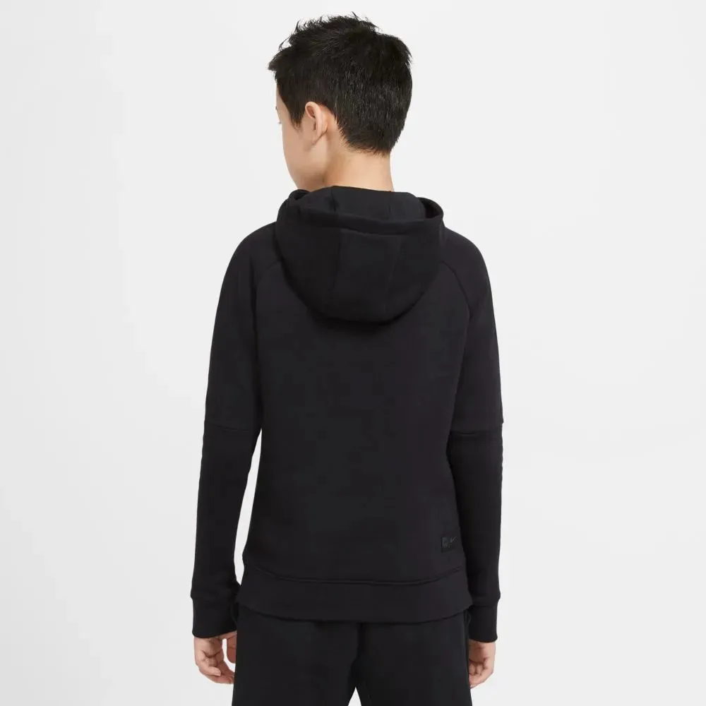 Nike 2020-21 Barcelona Youth GFA Fleece Pullover Hoodie - Black-Pink