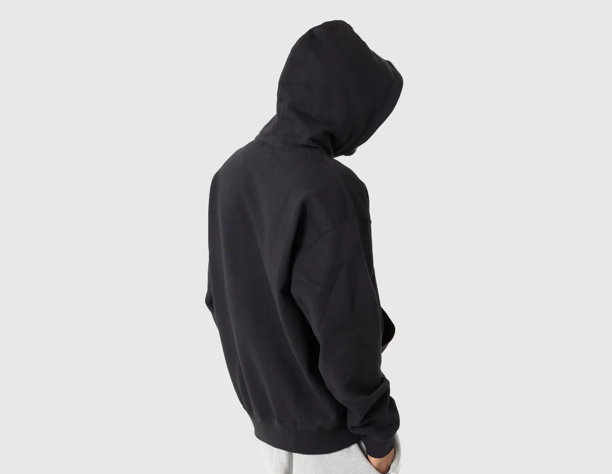 Nike Solo Swoosh Fleece Pullover Hoodie Black / White