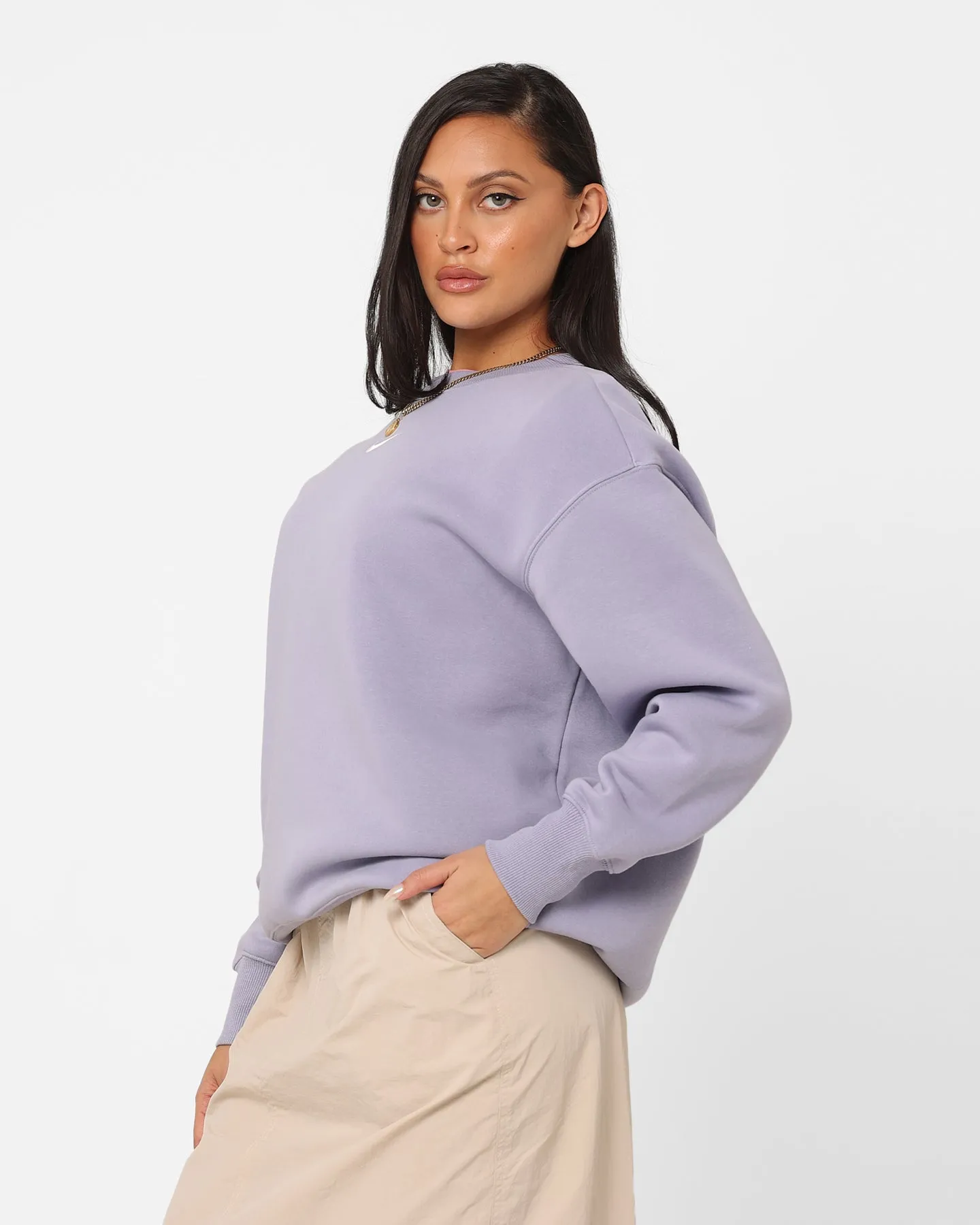Nike Women's Sportswear Phoenix Fleece Crewneck Indigo Haze/Sail