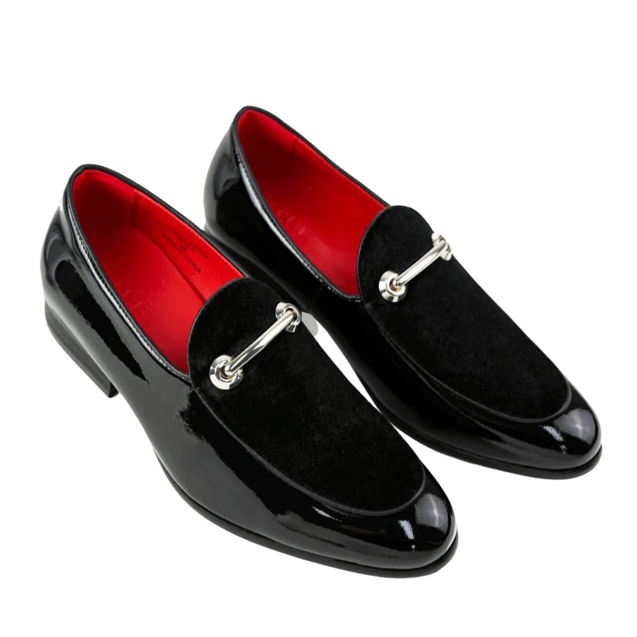 Omar Black Patent Leather Loafers