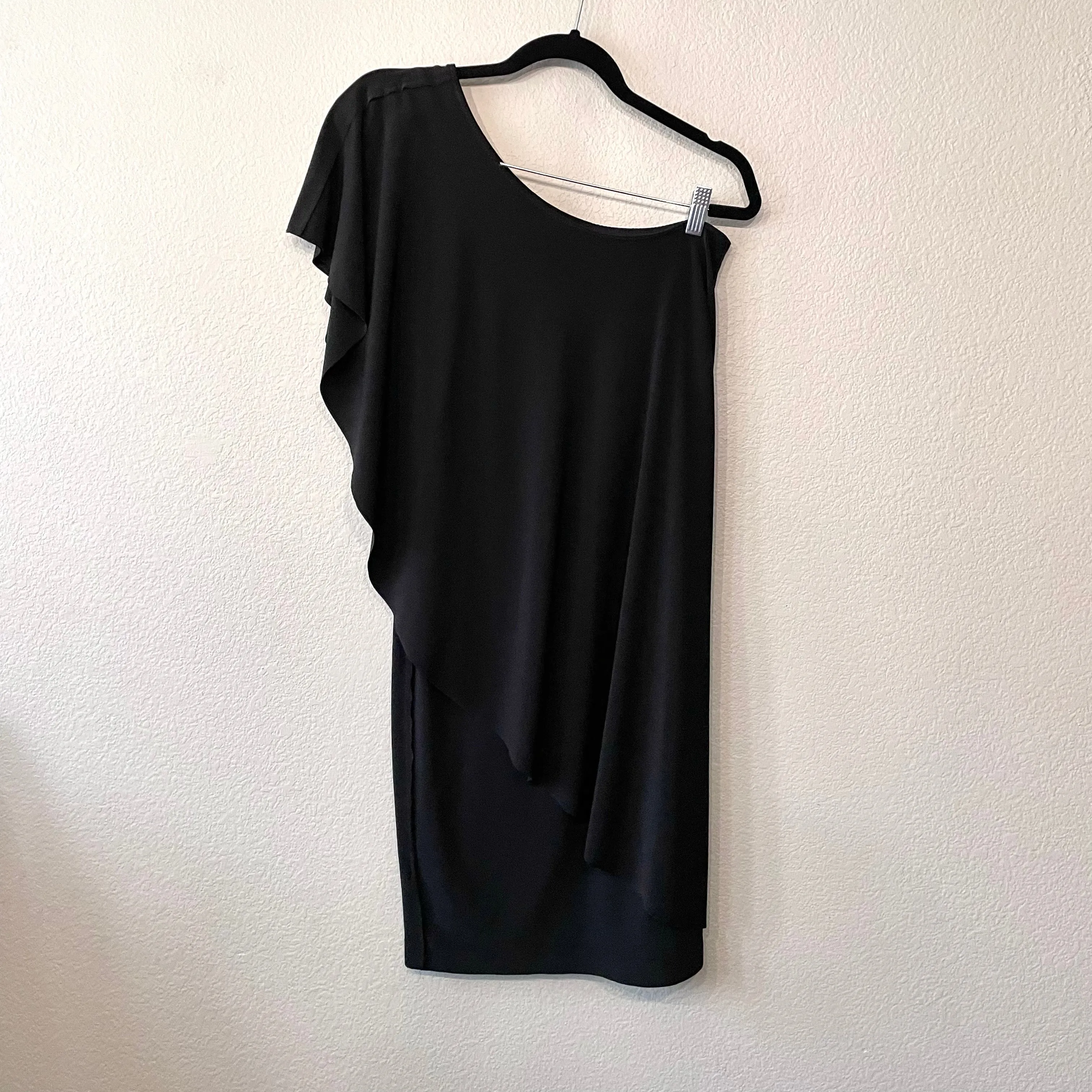 One Shoulder Draped Dress