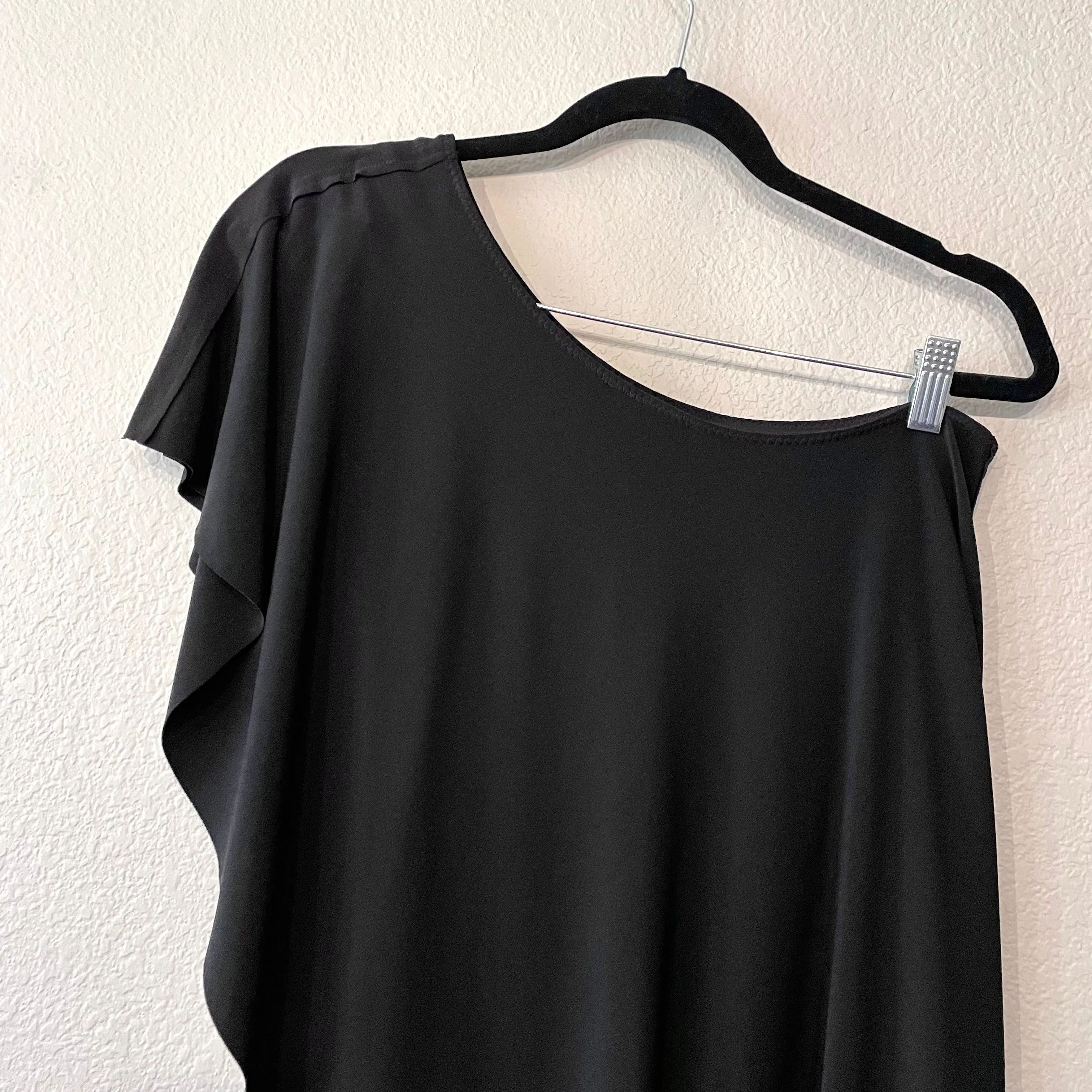 One Shoulder Draped Dress