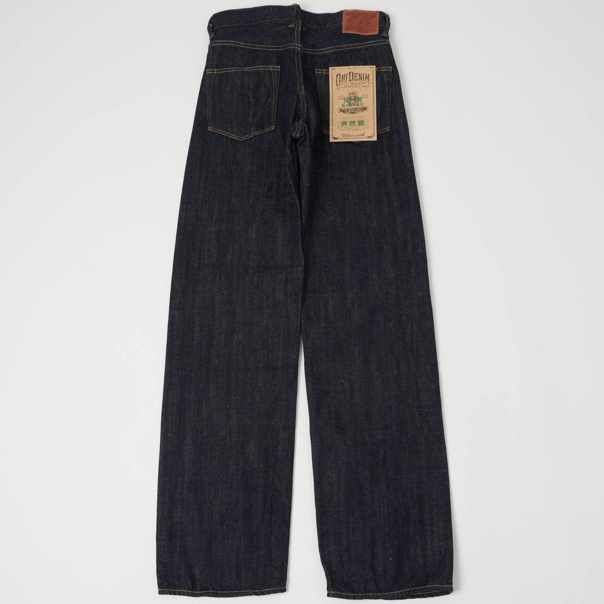 ONI 202 KIRAKU 'Natural Indigo' 13oz Wide Straight Jean - One Wash