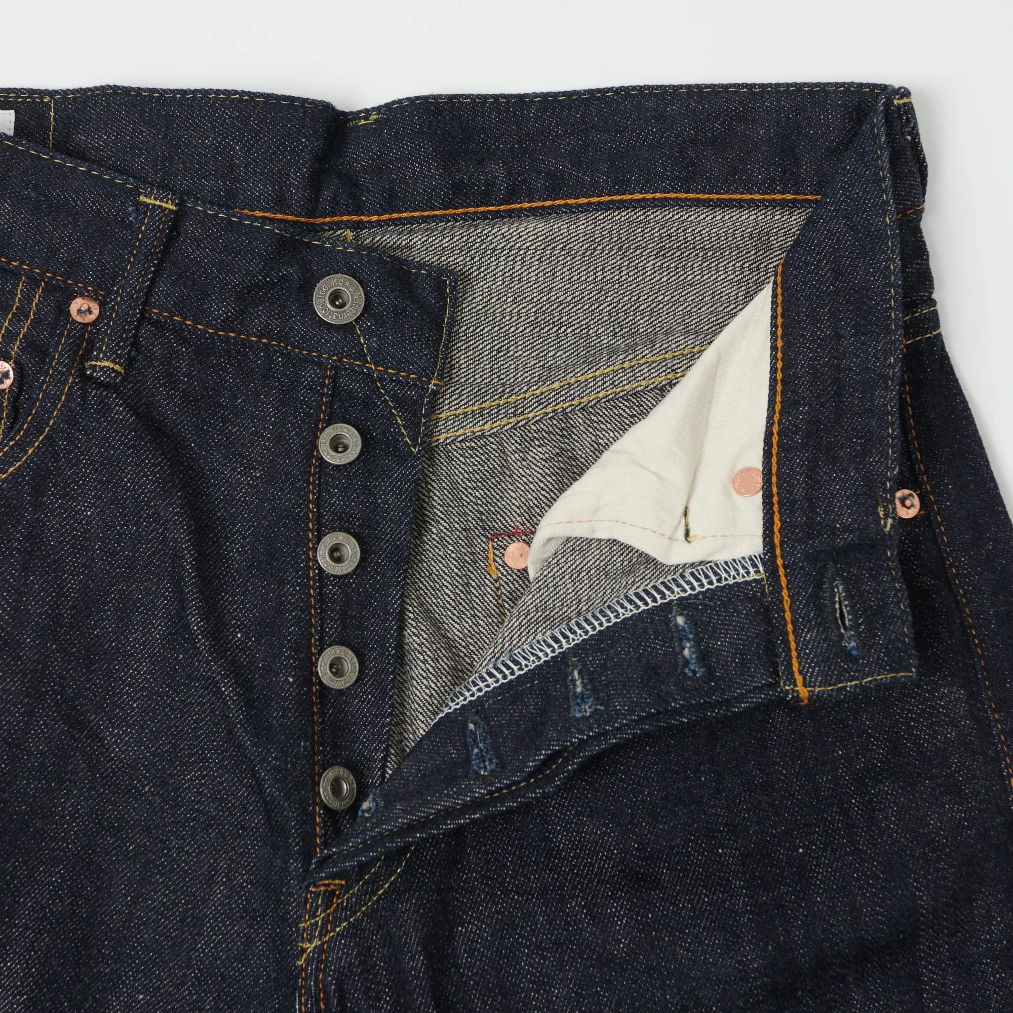 ONI 202 KIRAKU 'Natural Indigo' 13oz Wide Straight Jean - One Wash