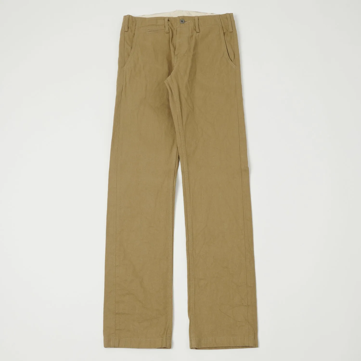 ONI 727KH 12oz Khaki Beige Sulfur Slim Straight Chino - Rinsed