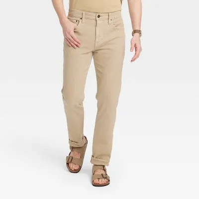 Open Box - Goodfellow & Co Men's Mid Rise Slim Leg Slim Jeans Stretch