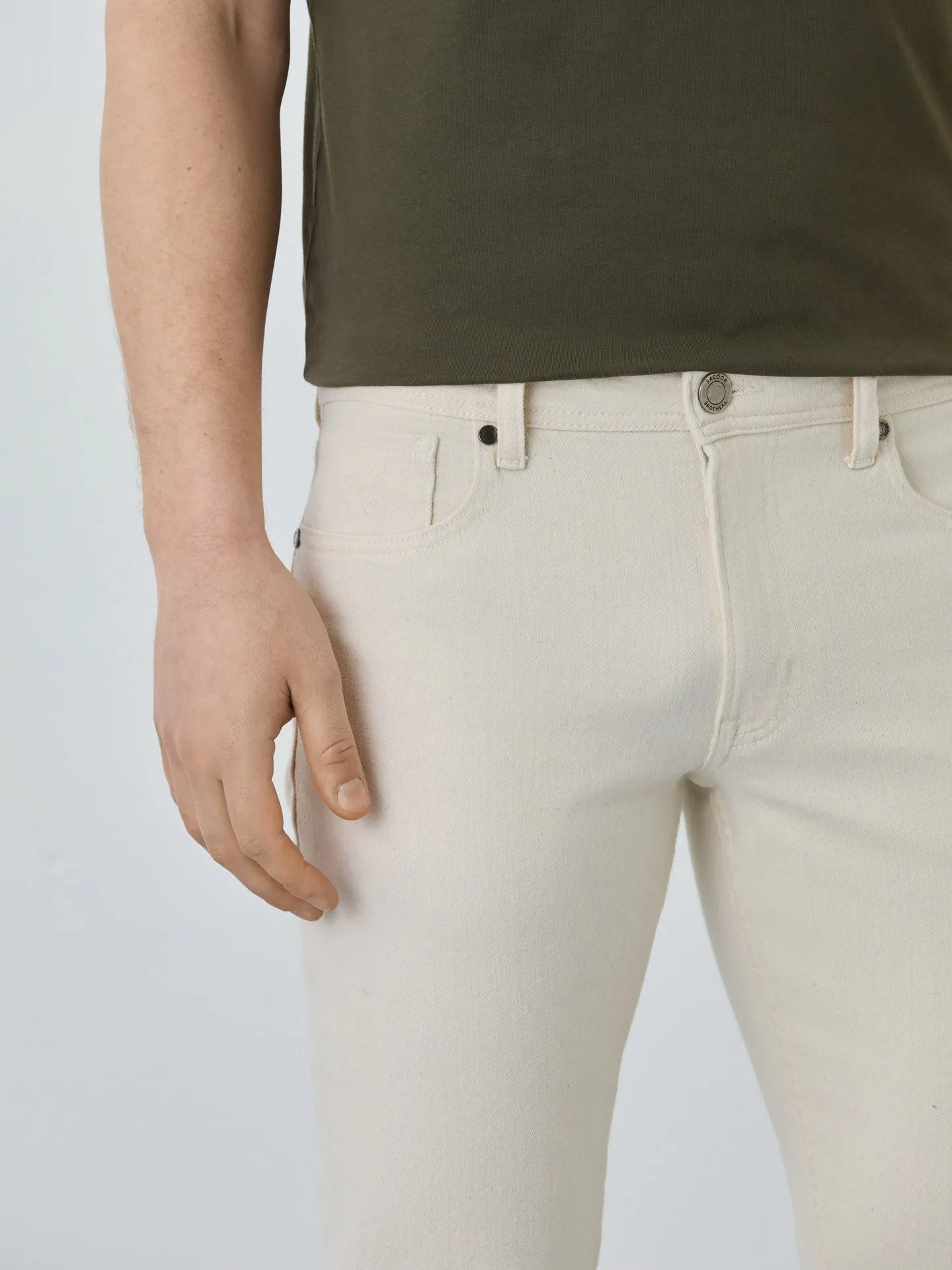 Overdyed slim fit jeans