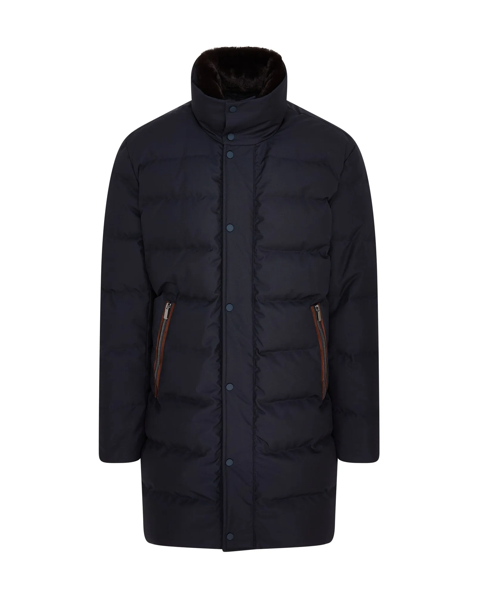 Paul & Shark Re-Goose Down Save The Sea Parka Coat (Blue)