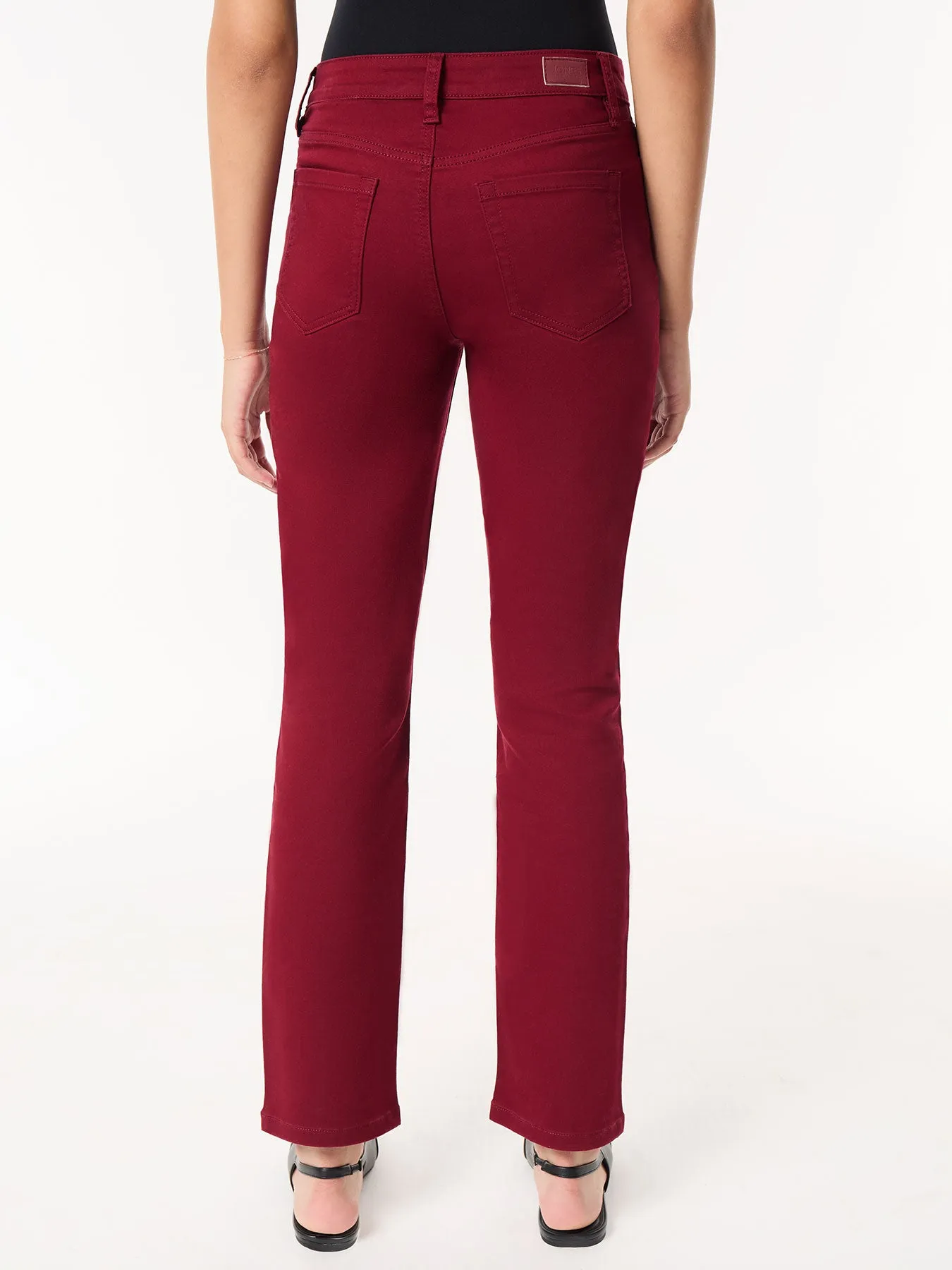 Petite Lexington Straight Leg Jeans, Bordeaux