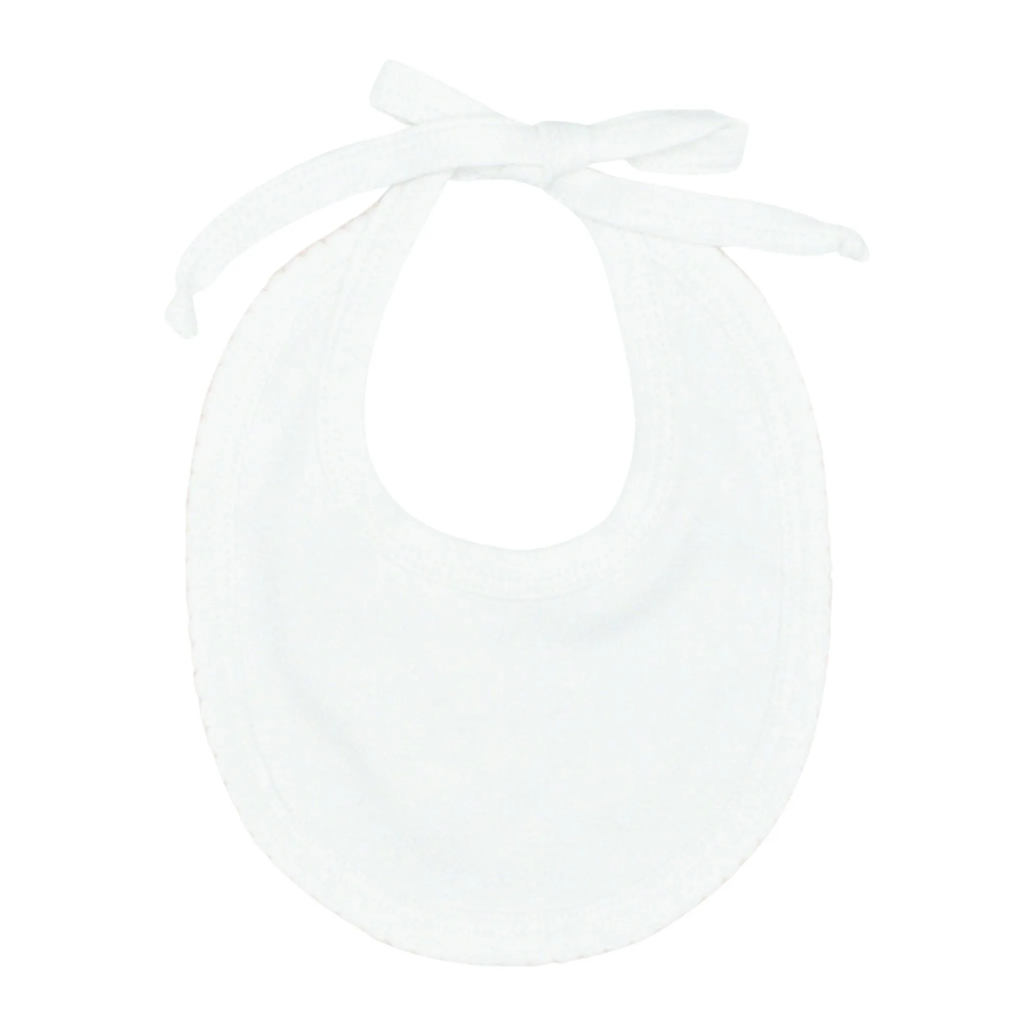 Pima Knit Bib with Picot Trim