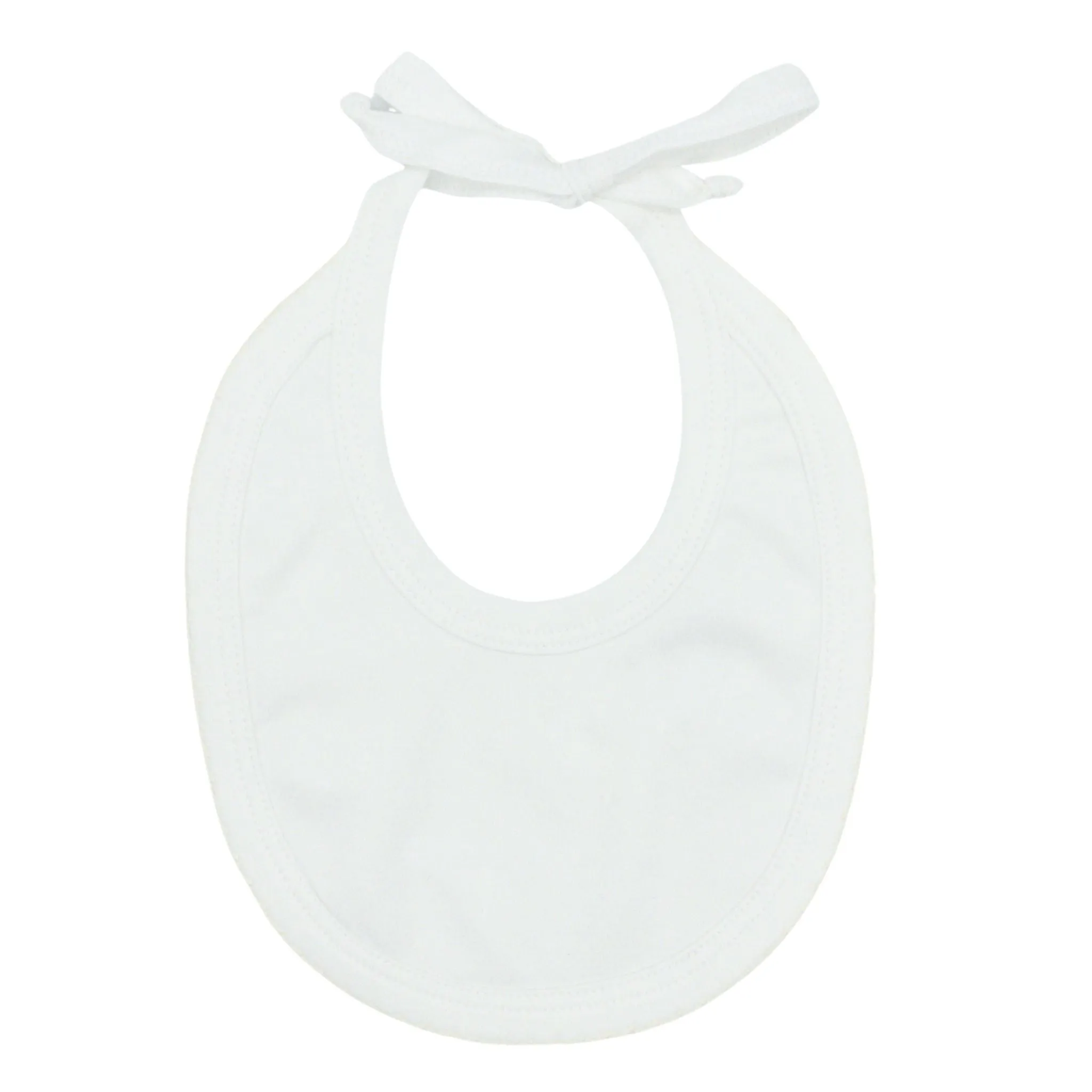 Pima Knit Bib with Picot Trim