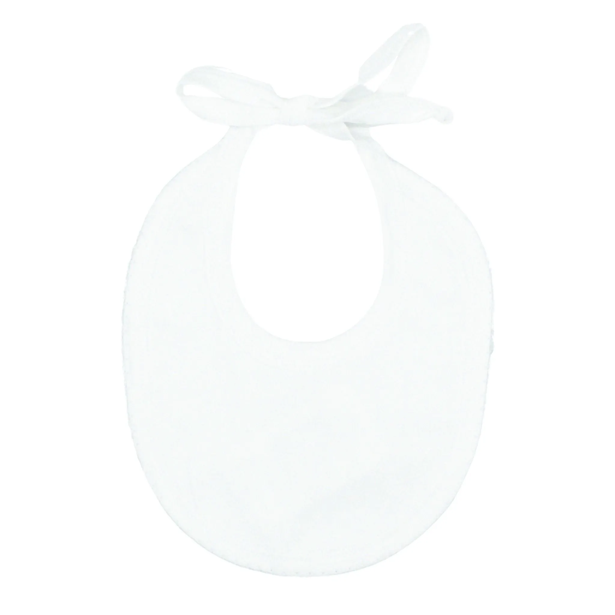 Pima Knit Bib with Picot Trim