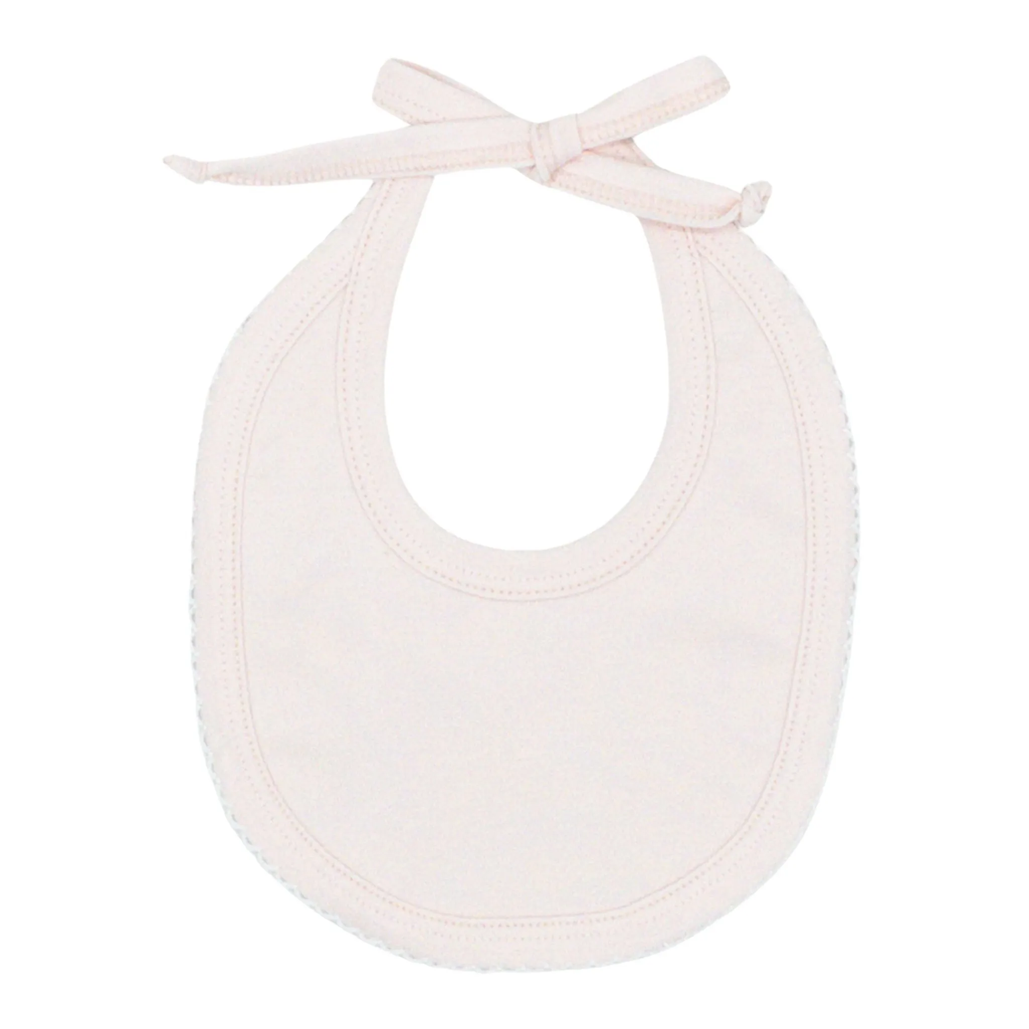 Pima Knit Bib with Picot Trim