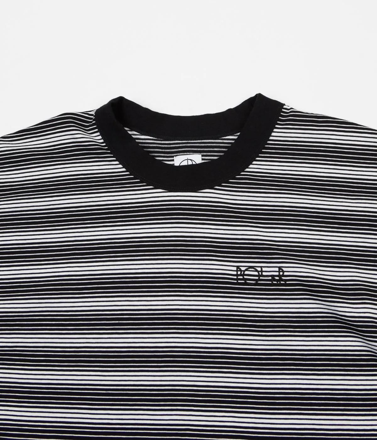 Polar Gradient Long Sleeve T-Shirt - Black / White