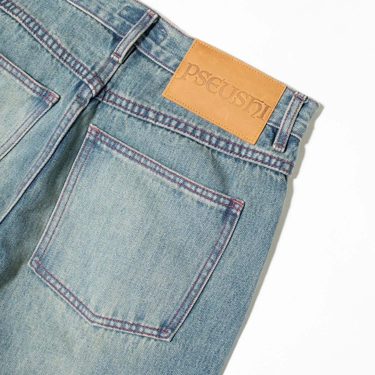 Pseushi Baggy Jeans in Vintage Wash