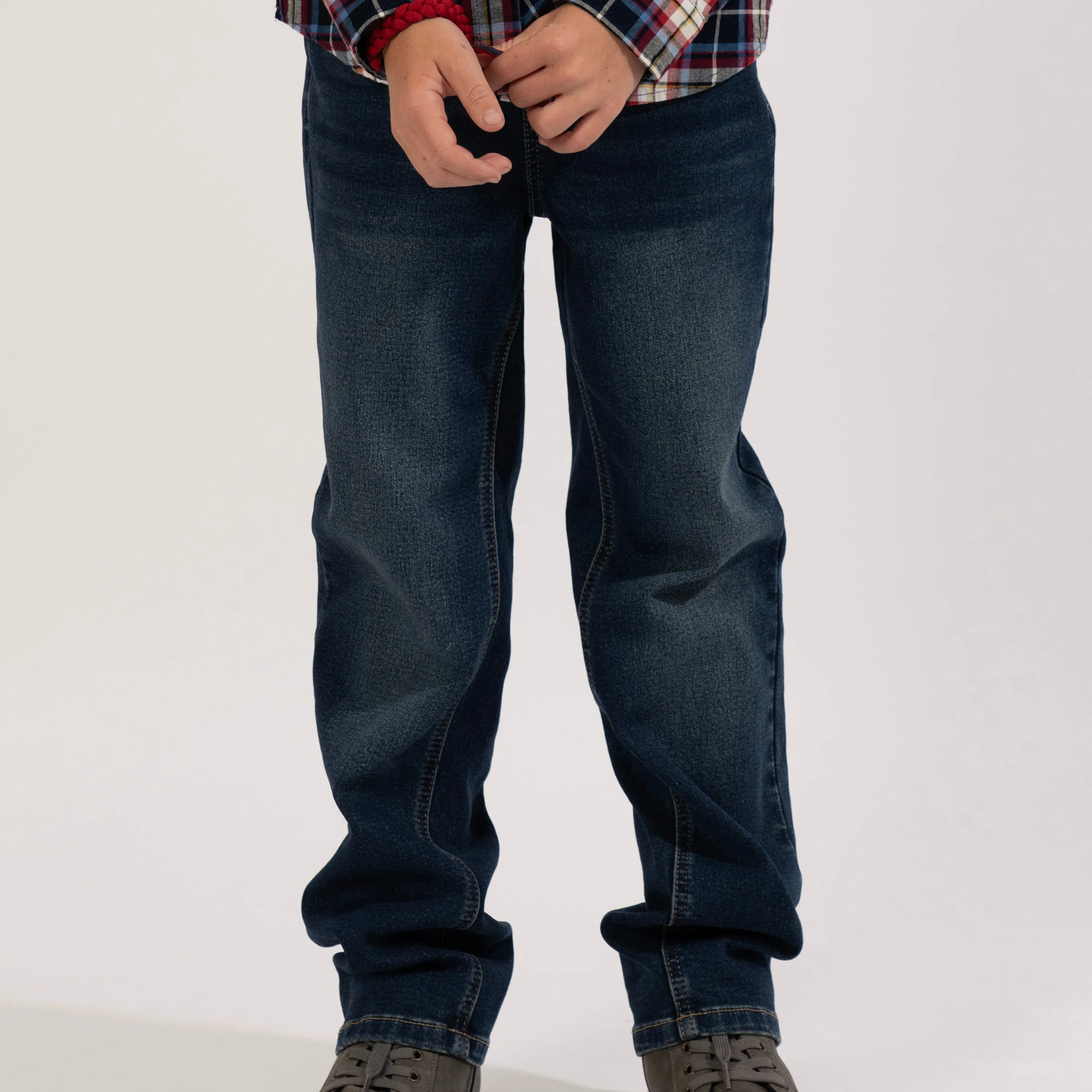 Pull On Knit Denim Pant