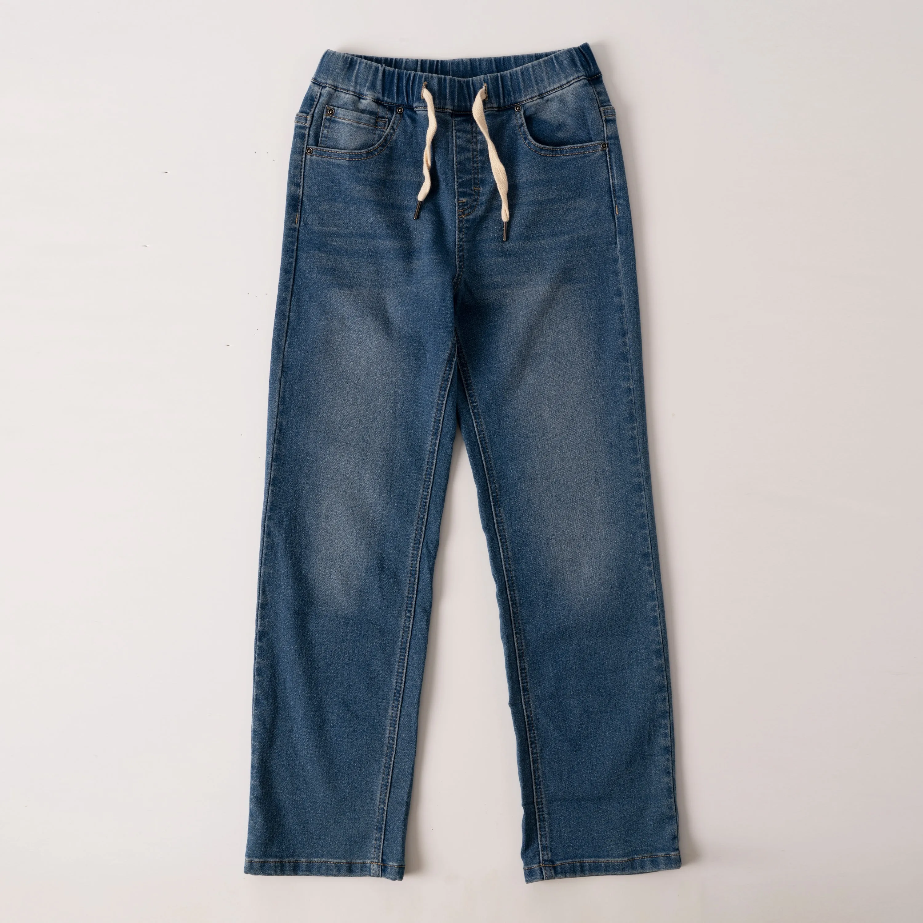 Pull On Knit Denim Pant