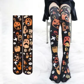 Pumpkin Horror Tights