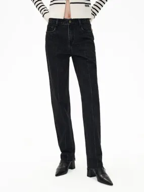 Raw Hem Cotton Jeans